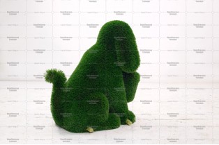 Топиари собака Филька, с кашпо, h=80см - газон Deluxe Green