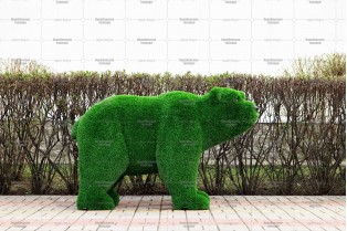 Топиари медведь Муни - газон Eco Green