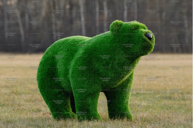 Топиари медведь Греча - газон Premium | Заказать и купить с доставкой