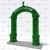 Топиари арка храма, h=400 см - газон Eco