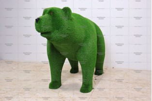 Топиари медведь Бачо, зеленый- газон Eco