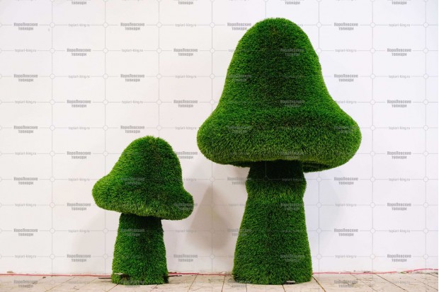 Топиари композиция грибы, сказочные - газон Deluxe