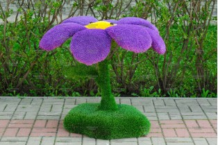 Топиари цветок Сиренька, h=70см - газон Eco + Deluxe
