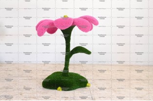 Топиари цветок розовый - газон Eco + Deluxe