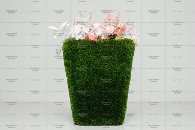 Топиари вазон Кантри, L = 45 см - газон Deluxe | Заказать и купить с доставкой
