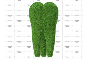Топиари зуб, h=150см - газон Eco
