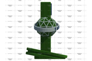 Модель 3D Газпром, стелла, вариант 3