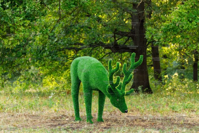 Топиари олень, пасется - газон Eco