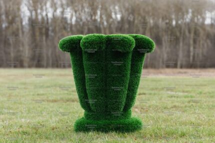 Топиари вазон цветок, h=70 см -  газон Deluxe