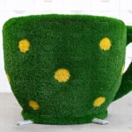 Топиари чашка  с кашпо  h= 70 см - газон Есо + Deluxe тендер