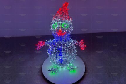 Световая фигура снеговик h=85 см