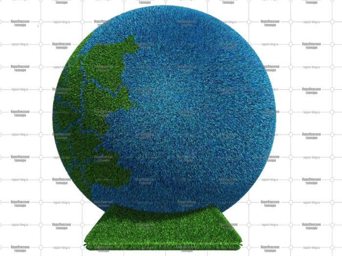 Топиари глобус, h=100 см - газон Eco