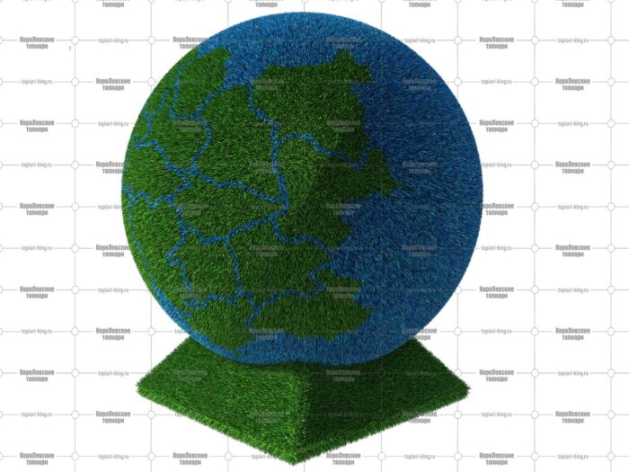 Топиари глобус, h=100 см - газон Eco