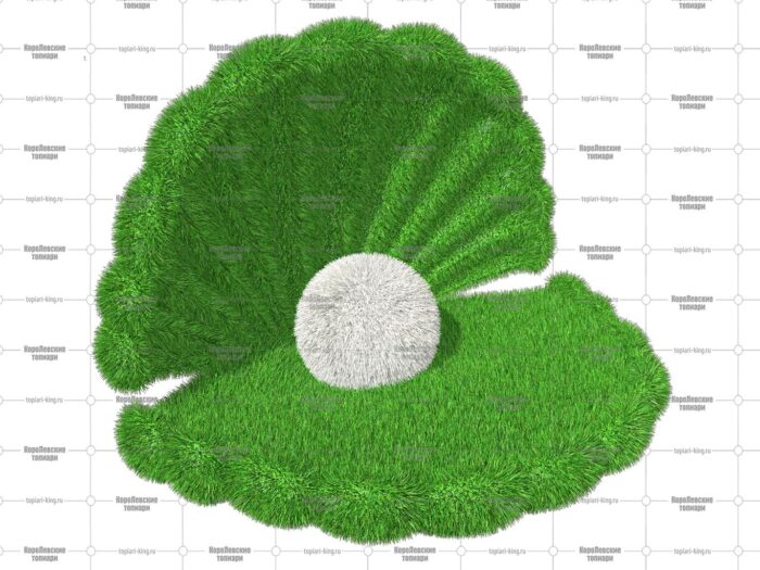 Топиари ракушка, h=84 см - газон Eco
