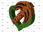 Топиари стела сердце помним, h=100 см - газон Eco