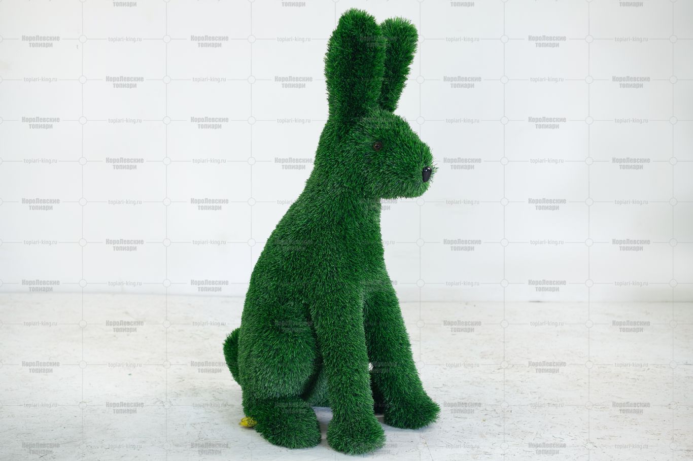 Топиари заяц Мила, h=80см – газон Deluxe Green Топиари заяц Мила, h=80см – газон Deluxe Green