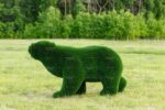 Топиари медведь Греча h=135 см - газон Deluxe Green