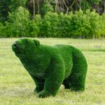 Топиари медведь Греча h=135 см - газон Deluxe Green