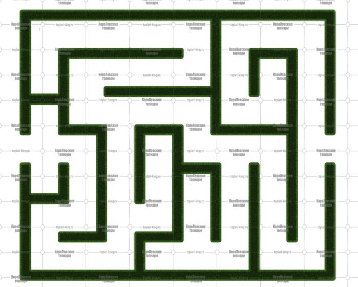 Топиари лабиринт (ДхШхВ) 615х525х100 см- газон  Есо