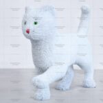 Топиари белый кот, h=60 см - газон Eco