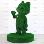 Топиари Сбер Кот, h=200 см - газон Есо