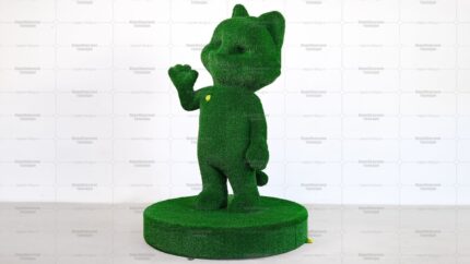 Топиари Сбер Кот, h=200 см - газон Есо