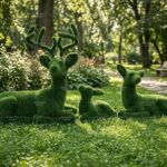Топиари композиция олени отдыхают - газон Eco