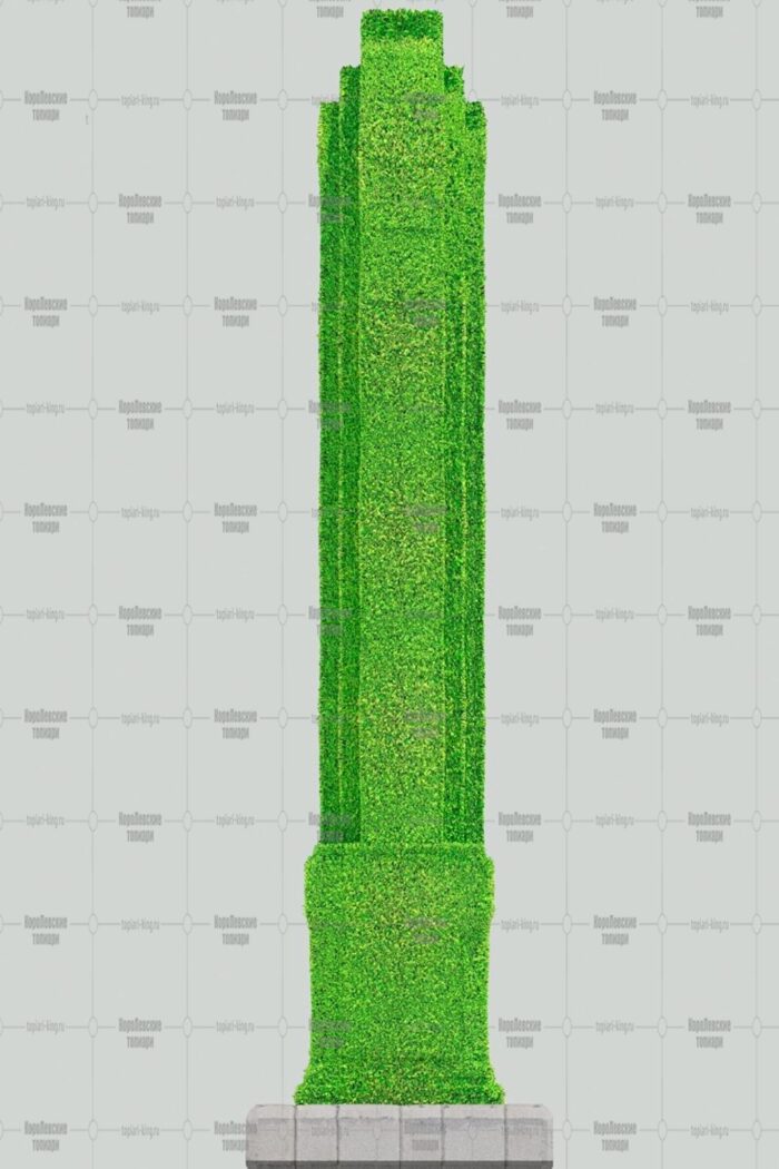 Топиари стела церковная, h=300 см - газон Eco