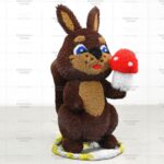 Топиари композиция белочка с грибом - газон Eco