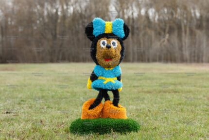 Топиари мышка Лоли, модель 2 - газон Deluxe + Eco