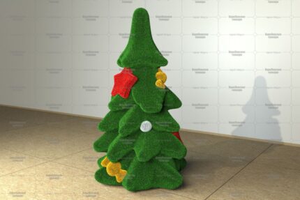 Топиари елочка с украшениями - газон Eco