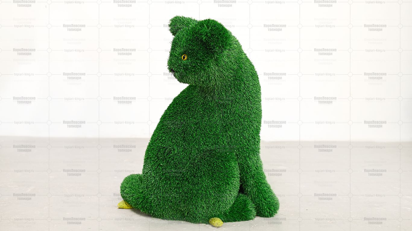 Топиари Кот сидит, модель 2 - газон Deluxe Green Топиари Кот сидит, модель 2 - газон Deluxe Green