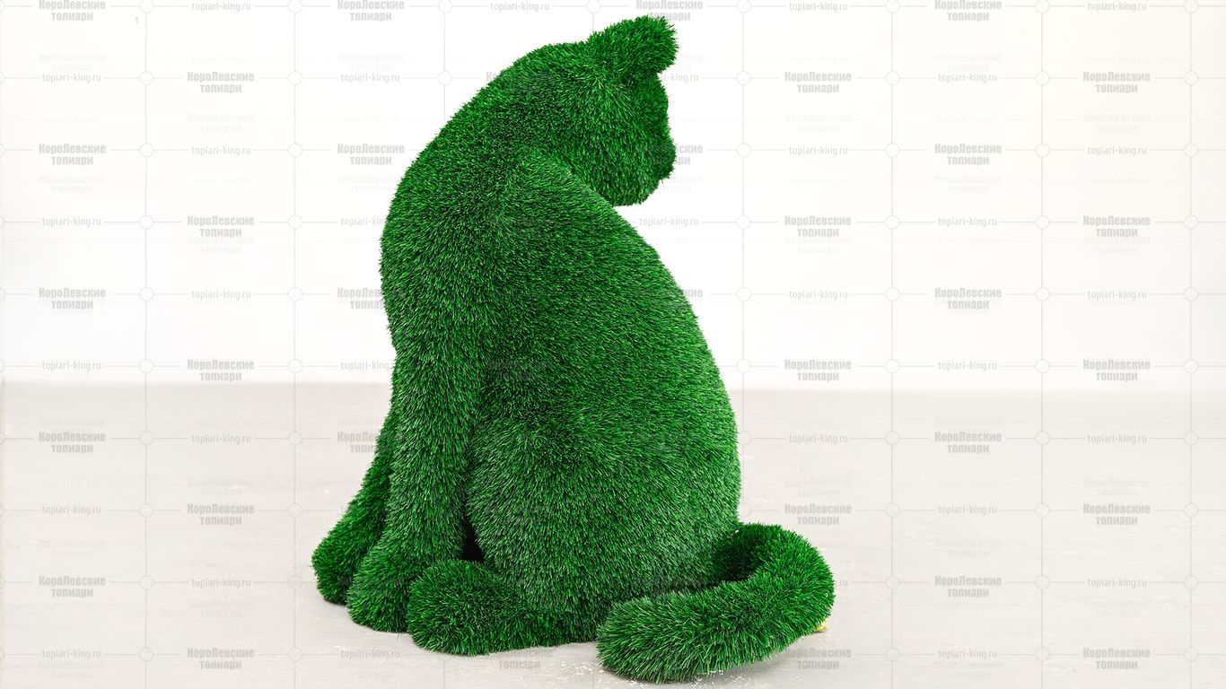 Топиари Кот сидит, модель 2 - газон Deluxe Green Топиари Кот сидит, модель 2 - газон Deluxe Green