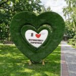 Топиари сердце пульсирующее, h=210 см -газон Deluxe