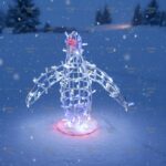 Световая фигура пингвин h=60 см