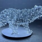 Световая фигура медведь Греча h=90 см