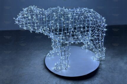 Световая фигура медведь Муни h=100 см