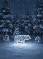 Световая фигура медведь Муни