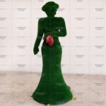 Топиари дама с перчатками, h=185см- газон Eco