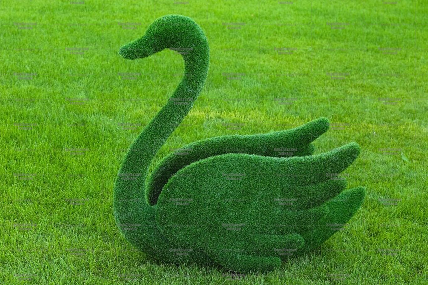 Топиари лебедь Грация - газон Eco Топиари лебедь Грация - газон Eco