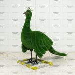 Топиари павлин зеленый, композиция для клумбы - газон Eco