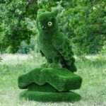 Топиари композиция сова на книге, h=170см - газон Deluxe