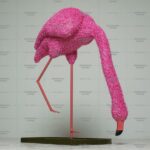 Топиари фламинго Леро, пьет - газон Eco