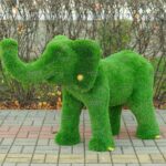 Топиари слон Патрик - газон Deluxe Green