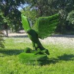 Топиари композиция орел на коряге, h=180см - газон Eco