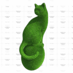 Топиари композиция кот на камне - газон Есо