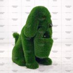 Топиари собака Филька h=80 см, с кашпо - газон Deluxe Green