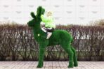 Топиари олень, малыш Орех, h=155 см- газон Eco Green