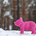 Топиари поросенок Фуксия - газон Eco