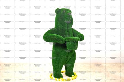 Топиари медведь с кашпо, h=210 см - газон Deluxe
